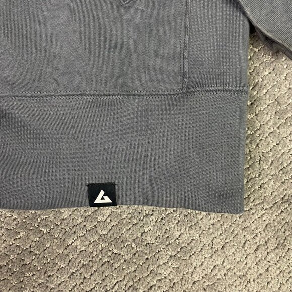 American Giant Jacket Sweatshirt Men's XL Gray Moto Full Zip Sweater Made in USA - Picture 5 of 15